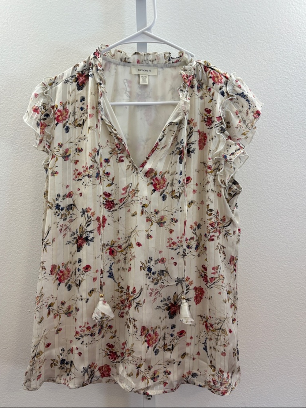 Tamara H Floral Top Size Medium